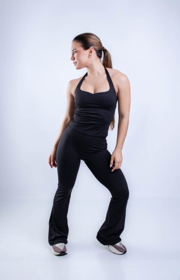 HALTER TOP & FLARE LEGGINGS